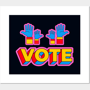 Vote (Retro) Posters and Art